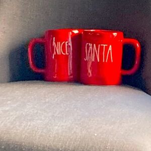 Rae Dunn NWOT red mugs
